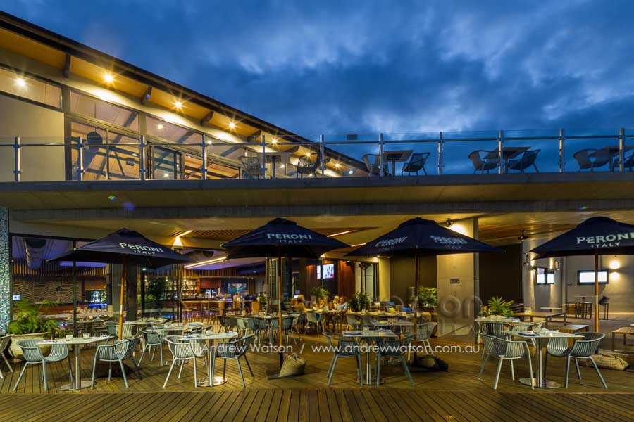 Exterior of Bluewater Bar & Grill, Trinity Park, Cairns