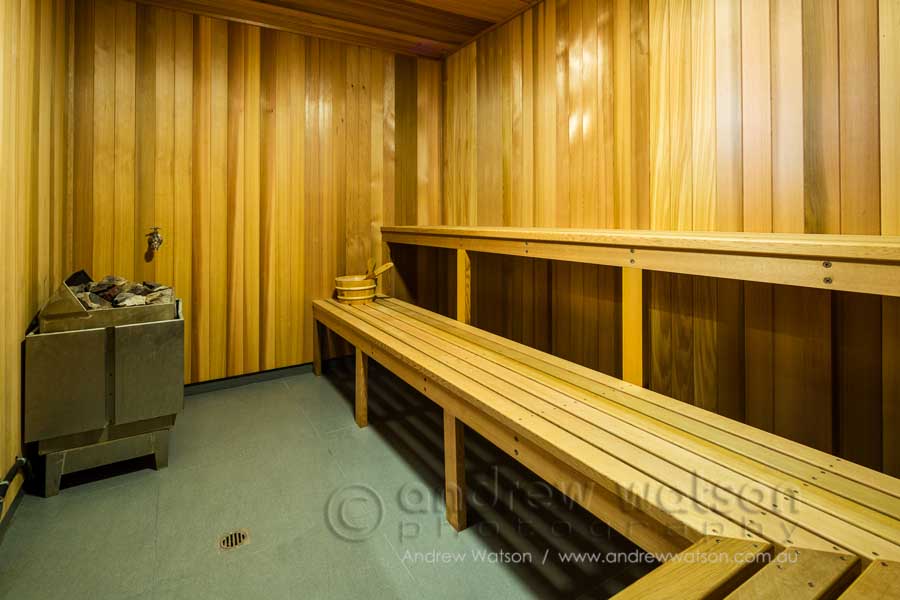 Sauna in the Oceans Edge health centre, Palm Cove