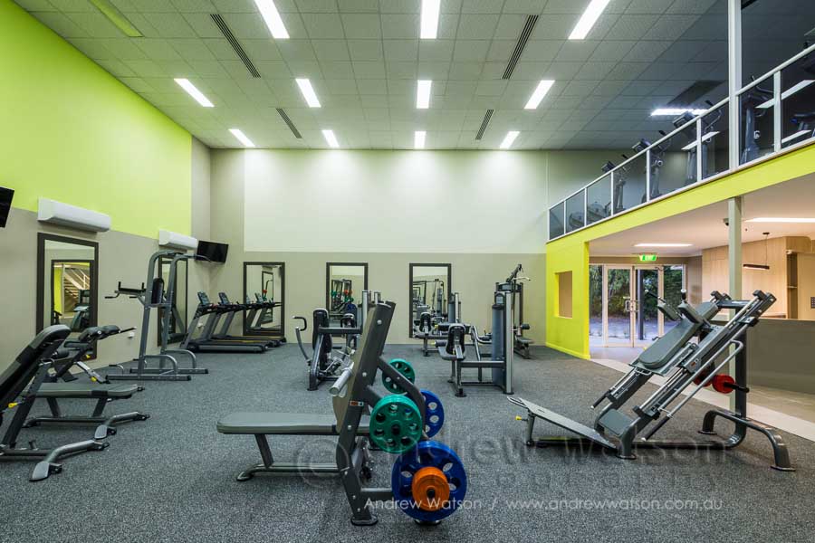 Gymnasium at the Oceans Edge health centre, Palm Cove