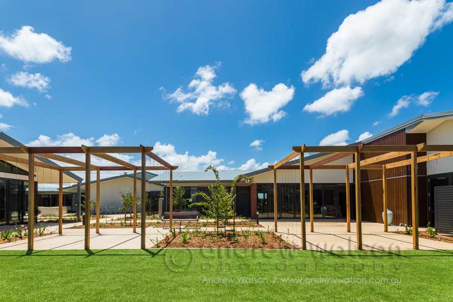 Bocce court and garden at Regis Caboolture