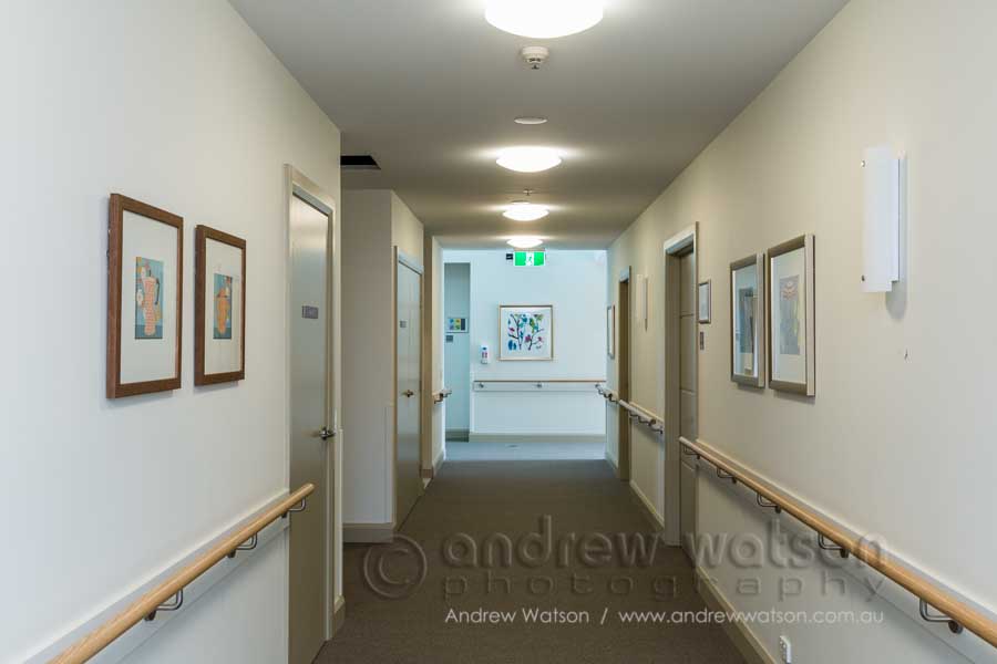 Interior hallway of the new extension at Regis Caboolture