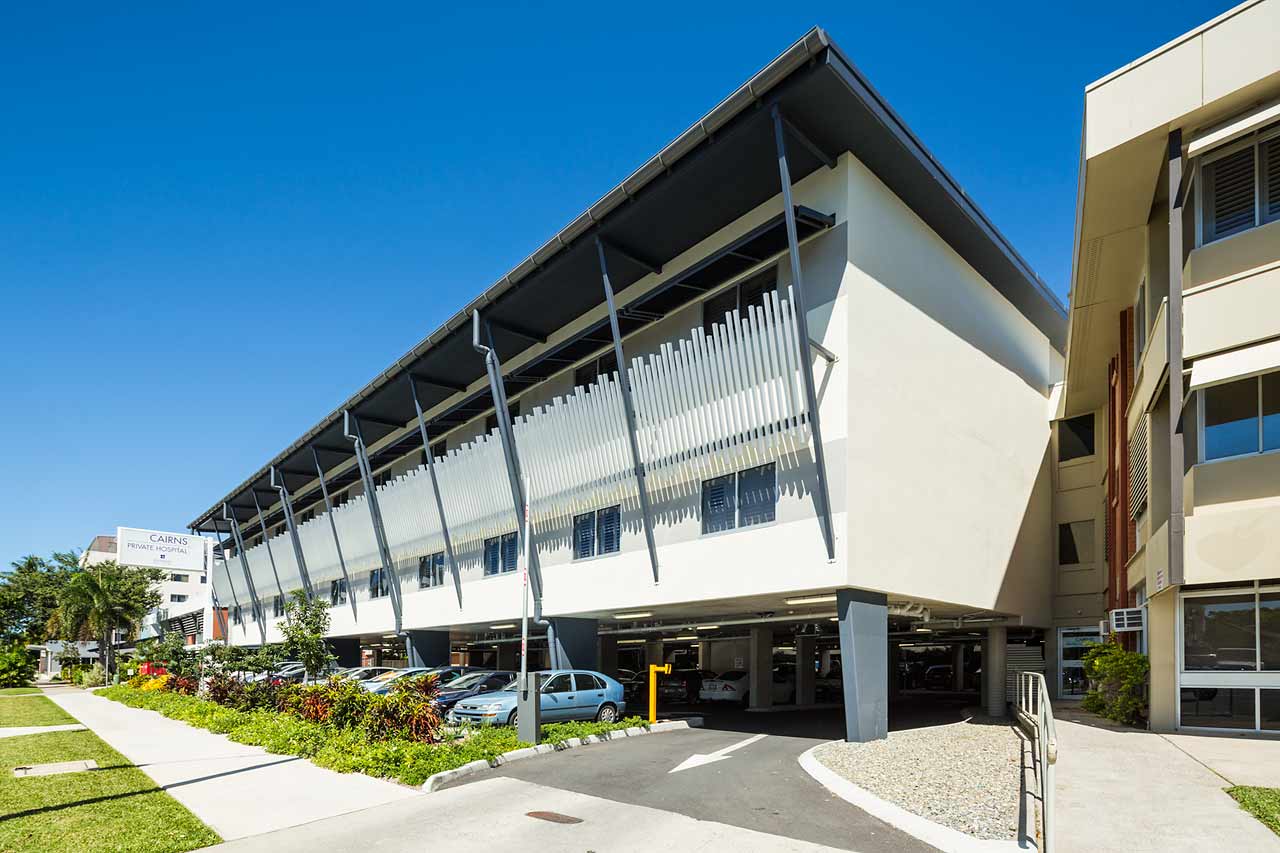 Image of facade of the new Cairns hospital building extension
