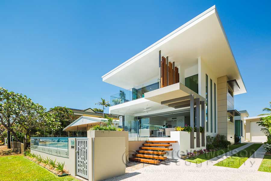 Exterior image of architectural designed residence in Cairns