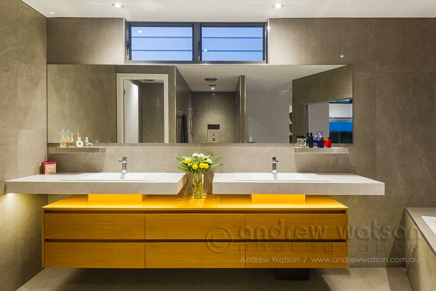 Image of award winning bathroom in Cairns waterfront residence