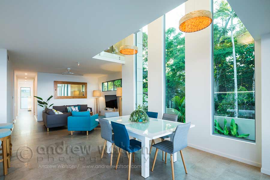 Interior image of architectural beachfront home in Cairns