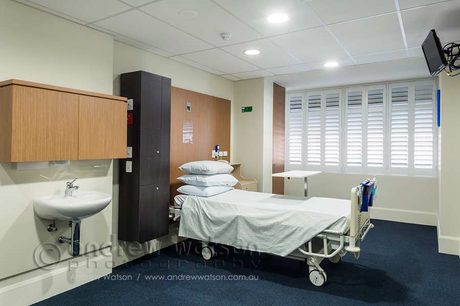 Image of patient room in private hospital