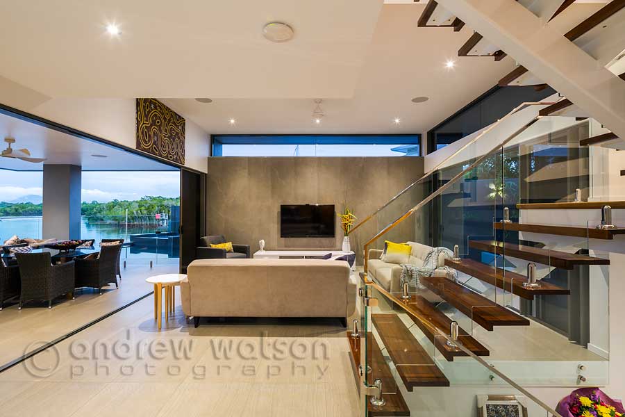 Interior image of waterfront home in Bluewater, Cairns