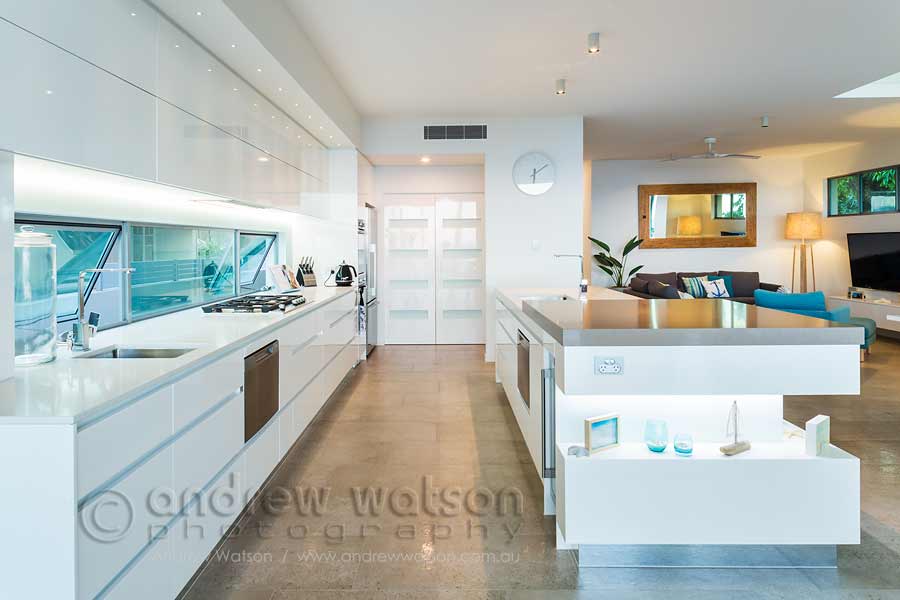 Interior image of kitchen in architectural-designed home