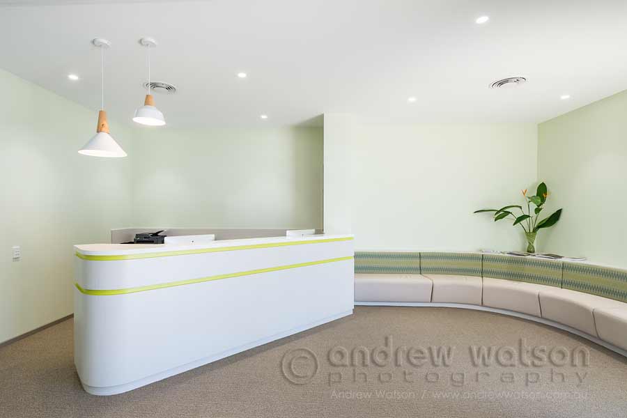 Interior image of Gardens Medical Clinic reception in Cairns