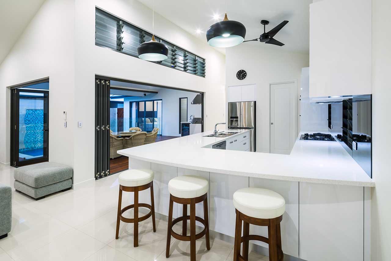Interior image of architectural residential home in Far North Queensland
