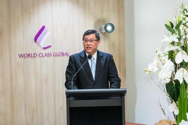 Image of David Ng speaking at Nova City Cairns Launch