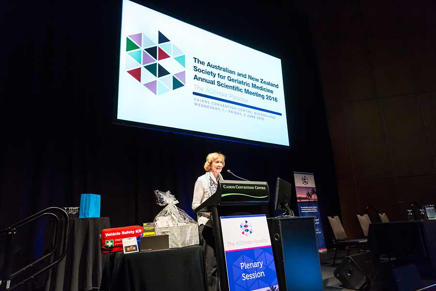 Image of conference speaker at ANZSGM 2016 in Cairns Convention Centre