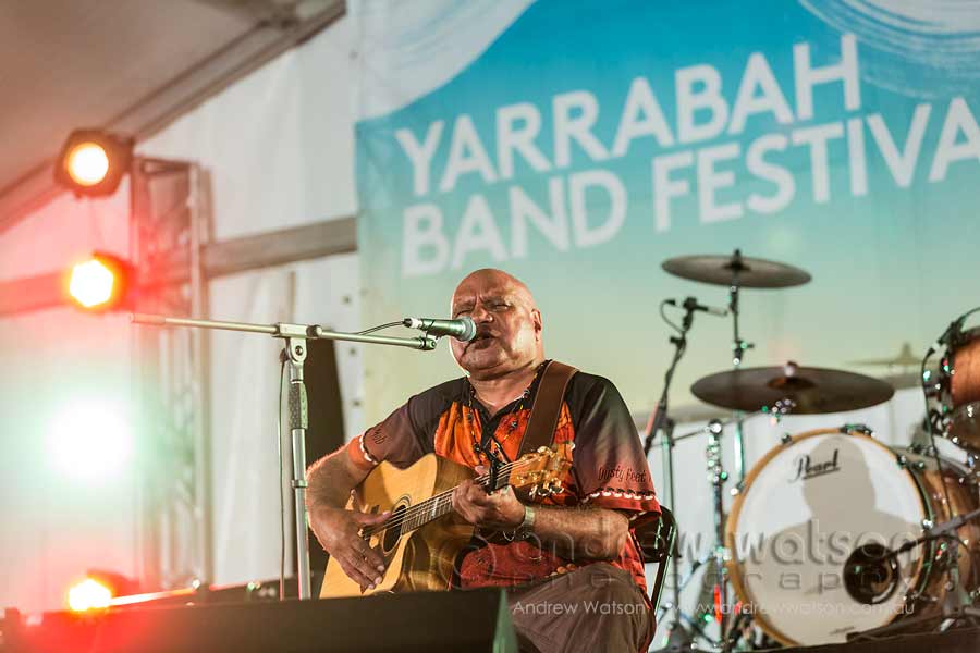 Image of Archie Roach performing at Yarrabah Band Festival
