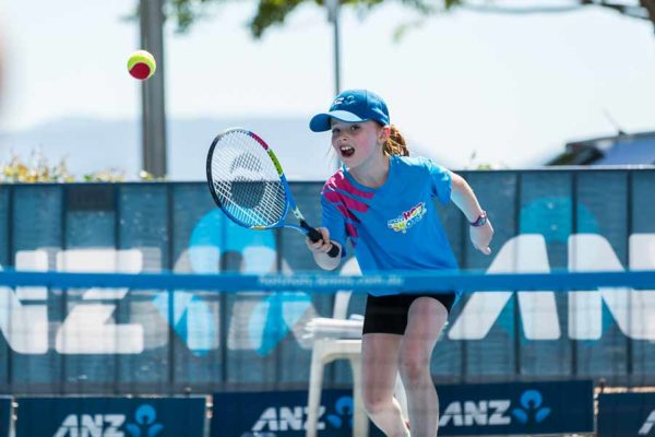 Image of ANZ kids tennis clinic in Cairns