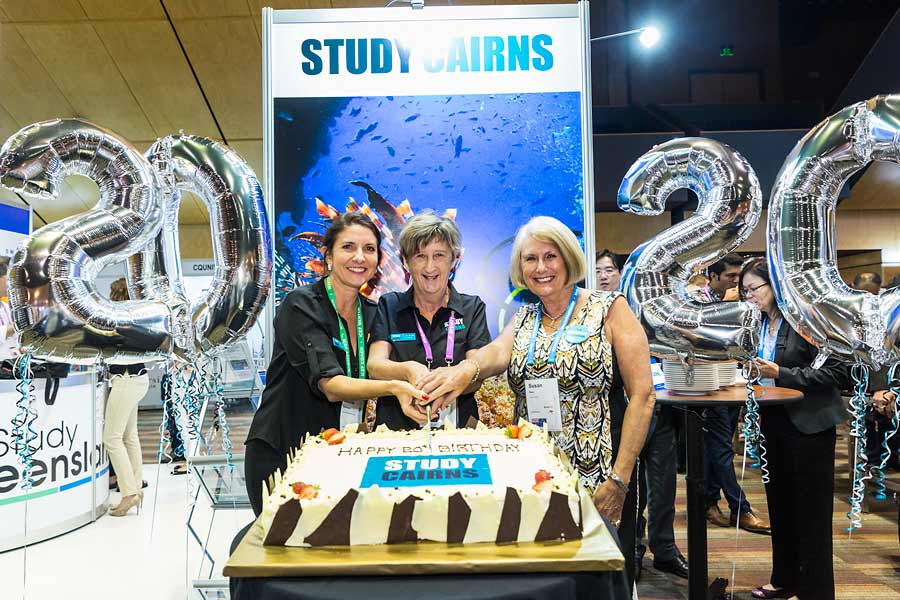 Image of Study Cairns celebrations at ANZA Workshop