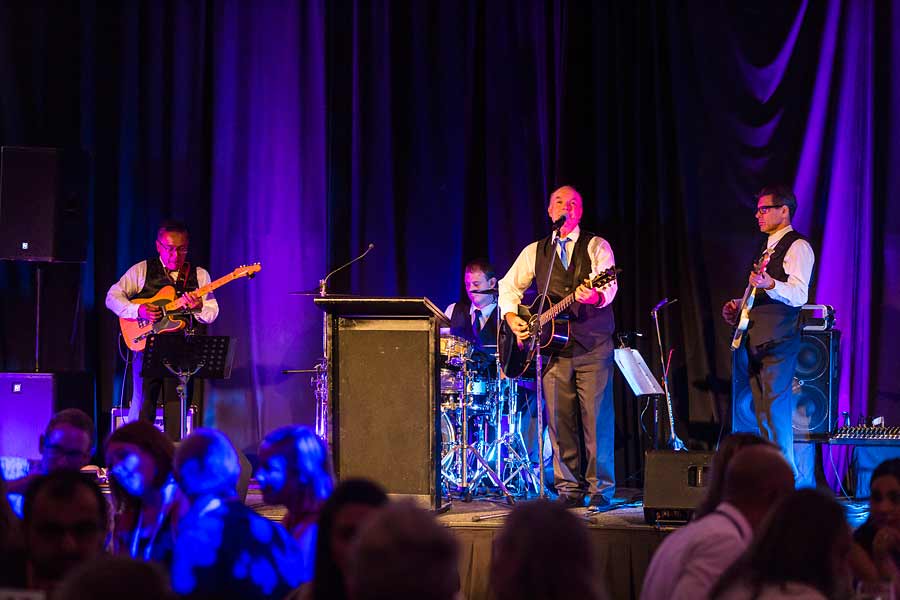 Image of Tony George Entertainment performing at dinner reception during ANZA 2017