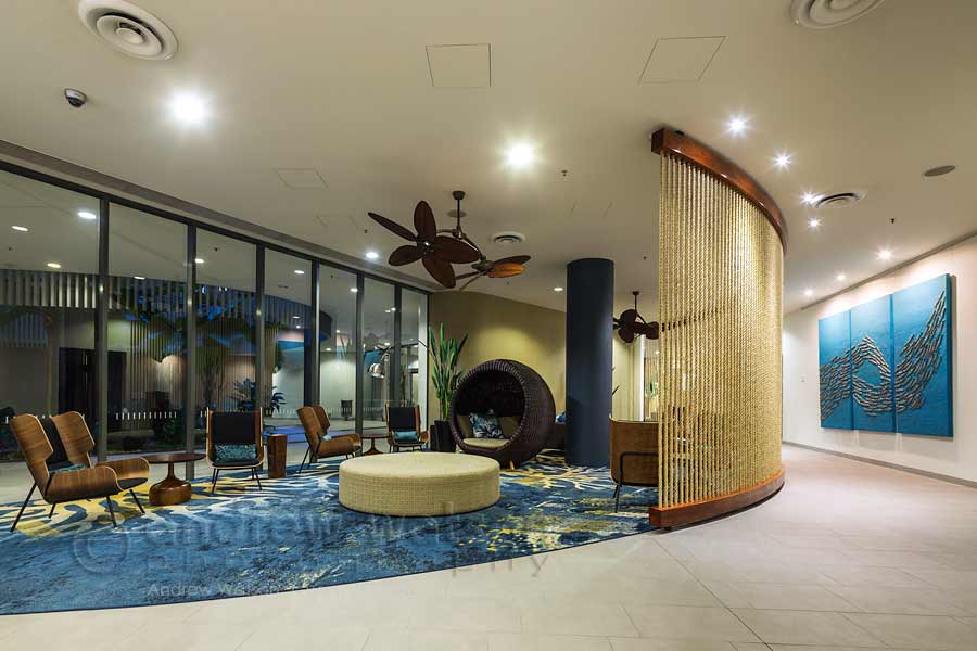Image of foyer lounge at Cairns Harbour Lights