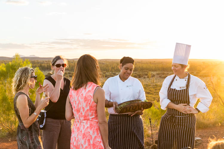 Image of guests at the Ayers Rock Resort Tali Wiru dinner