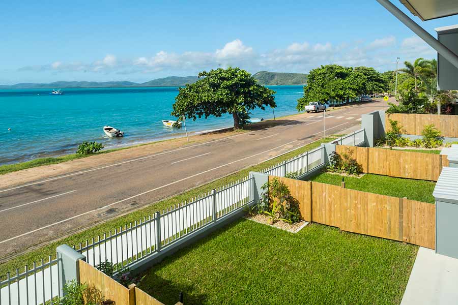 Image of view from balcony to Thursday Island waterfront