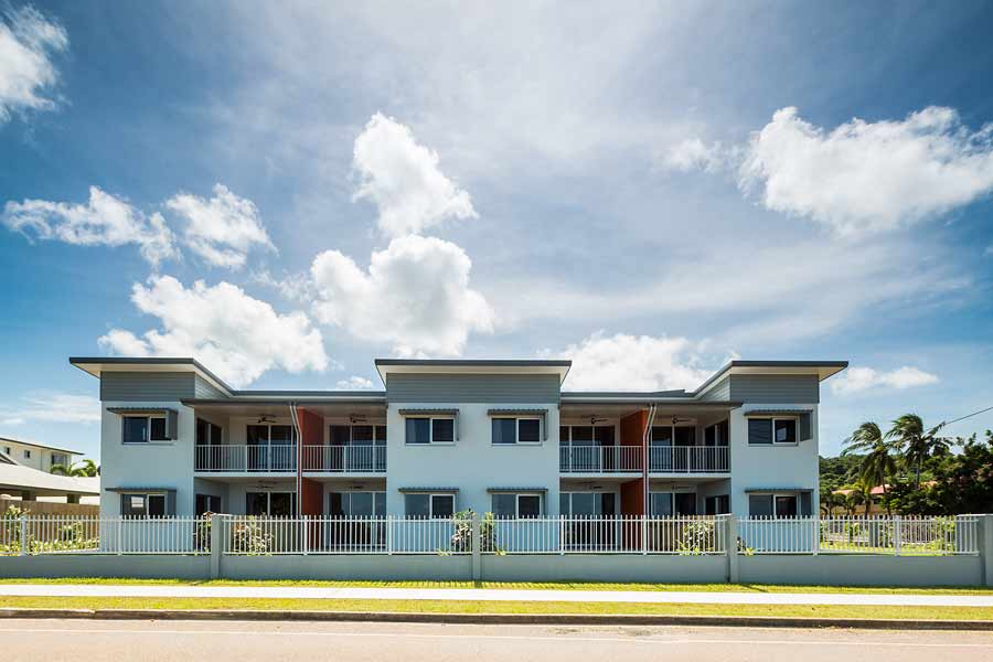 Image of a unit housing development, Torres Strait Islands