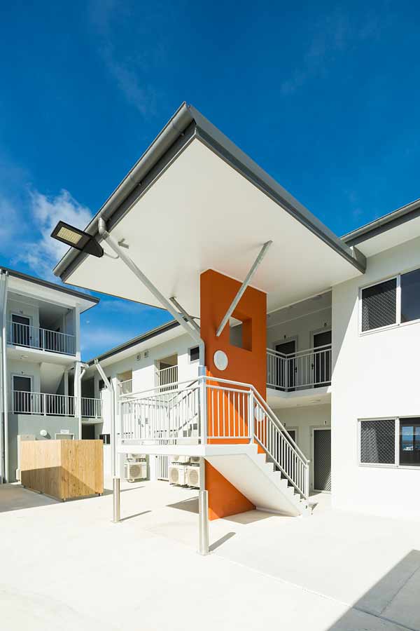 Image of stairway at a unit housing development, Thursday Island