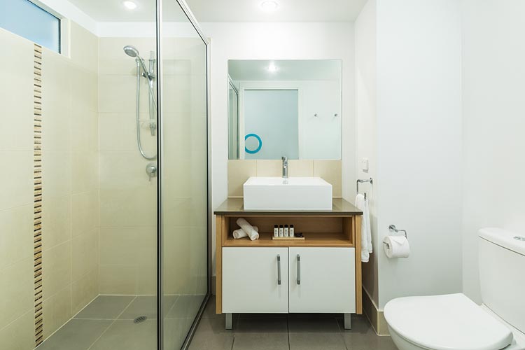 Bathroom interior in Oaks Port Douglas Resort