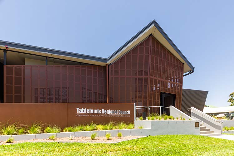 Front facade of the Atherton Disaster Centre building