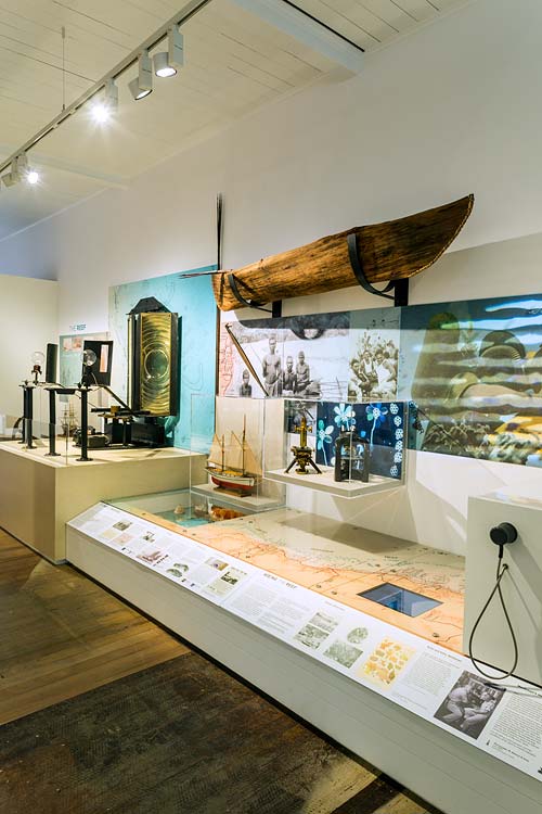 Interior of the Cairns Museum showing the 'Old Cairns' Exhibition