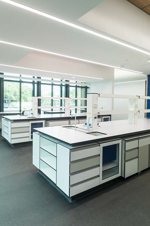 Interior of the Cairns Water Laboratory showing analysis and testing area