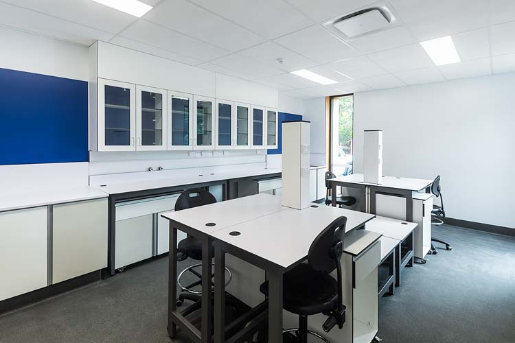 Interior of the Cairns Water Laboratory showing a research and testing area