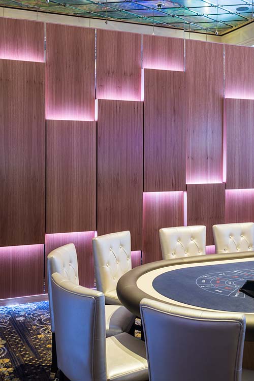 Interior of the Reef Hotel Casino executive gaming lounge