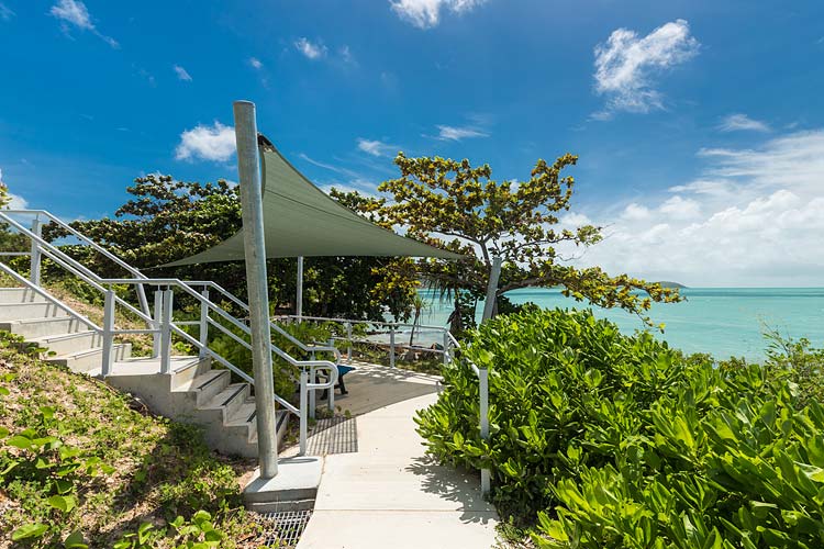 Viewing point overlooking the sea at Thursday Island aged care residence