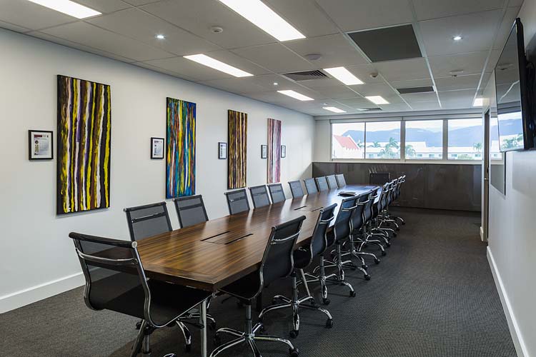 Interior of a Cairns medical centre showing the board room