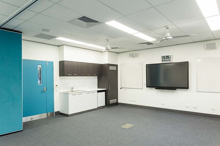 Interior of the Gordonvale Fire Station showing staff office area
