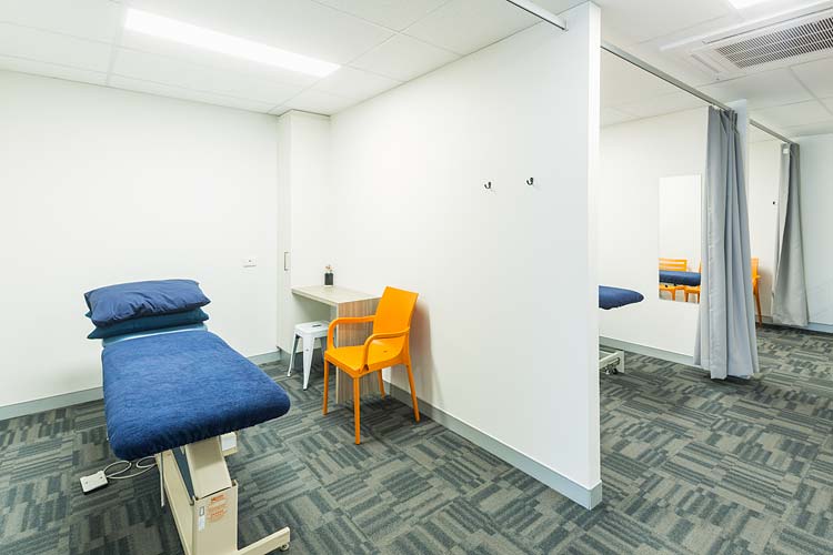 Interior of the Cairns Total Physio building showing physio and treatment rooms