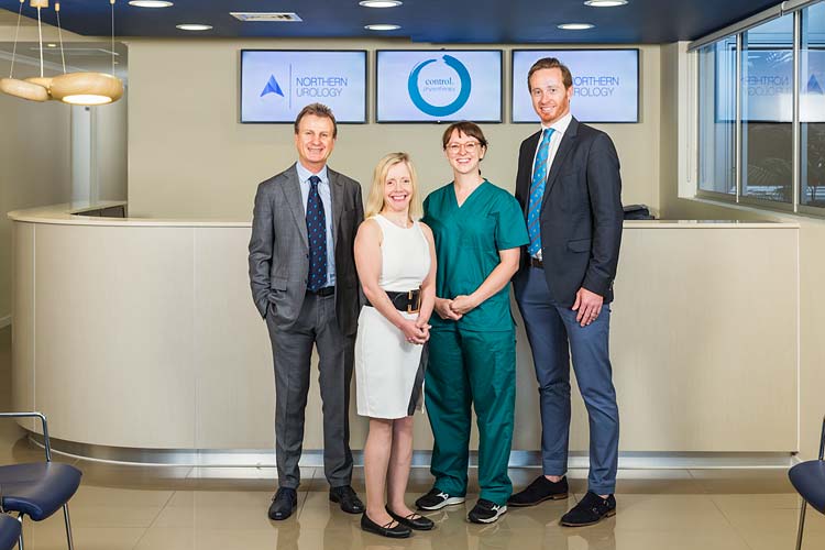 Group portrait of medical staff at a centre in Cairns