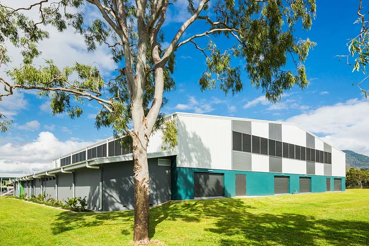 Exterior of Trinity Bay High School multi purpose hall